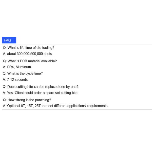 15T FPC PCB Punching Machine For LED Industry Manufacturing