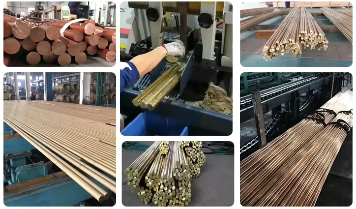 Pure Copper 99.999% Rods C12200, C90500, CuZn40Pb2 High-Conductivity Bars For Electrical & Industrial Use