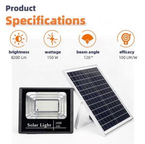 China 150W Garden Solar Powered Security Lights Aluminum Cutting Edge on sale
