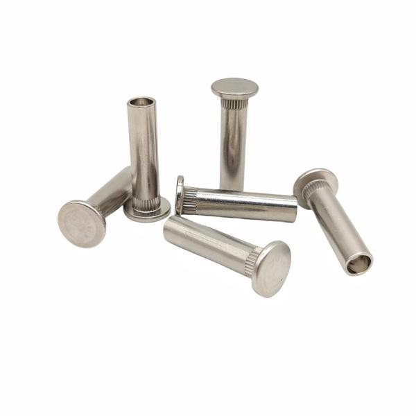 Cheap Factory Wholesale Custom Flat-Headed Semi-Hollow Rivet Non-Riveted Steel Serrated Rivet Non-Standard Screw. for sale