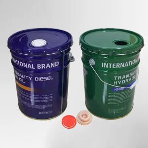 Quality 20L Metal Paint Bucket Spout Conical Tinplate Pail With Lid wholesale