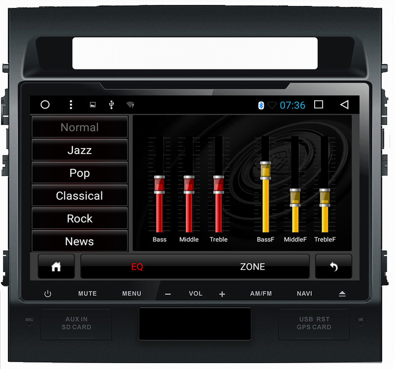 Ouchuangbo car radio head unit stereo androi 6.0 for Toyota land crusier 2010 with dual zone SWC USB bluetooth gps