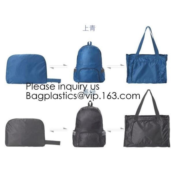 Custom Promotion New Design Foldable Travel Bag Waterproof Polyester Nylon Backpack,420D Polyester leisure school backpa