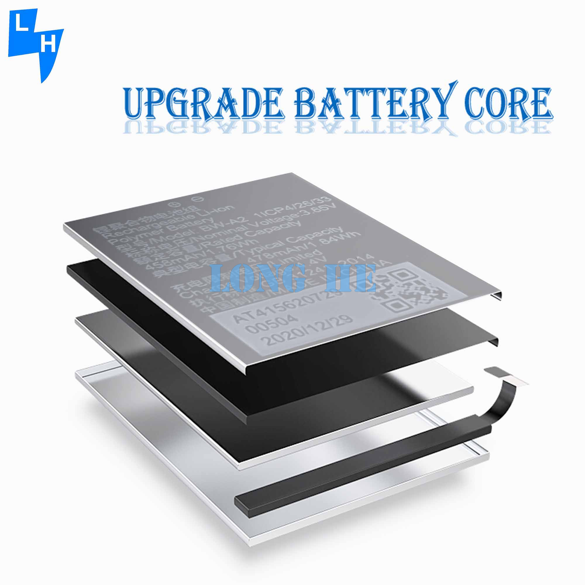 100% Compatible Lithium Ion Polymer Battery BW-A2 478mAh 3.85V for VIVO Watch 46mm