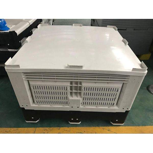 1200*1000*810mmGood Quality foldable stackable plastic storage pallet box container bin Manufacturer