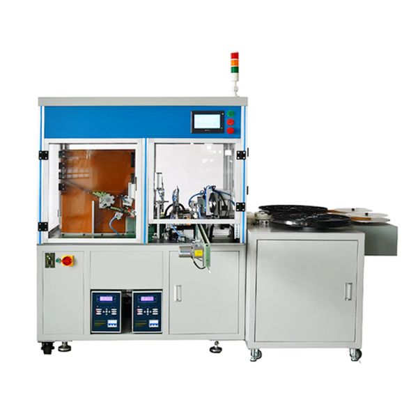 14430 Lithium Battery Making Machine - Industrial equipment for battery manufacturing with nickel strip cutting and spot welding capabilities