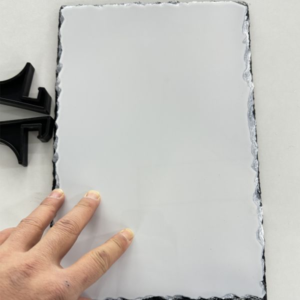 In Stock, Rectangle 12x22cm Sublimation Rock Slate Custom Printing and Personalized Gifts, Glossy&Matte Finish Available