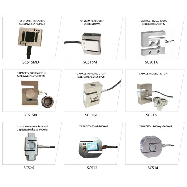 Multi-Axis Force Sensor Series SC123 Resistance Sensor 3-Axis Load Cell 0-50N for Industrial Robots