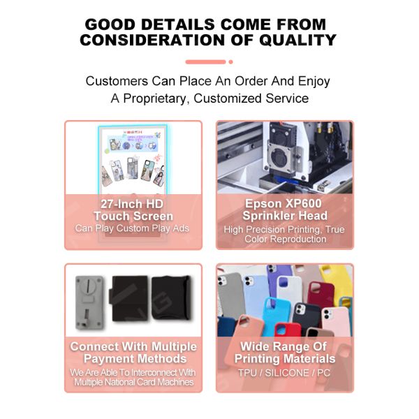 2025 Innovative Vending Machine Smart Phone Case Diy Printer Vending Machine