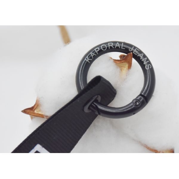 Microfiber Leather Key Lanyard OEKO Engraved Leather Keychain