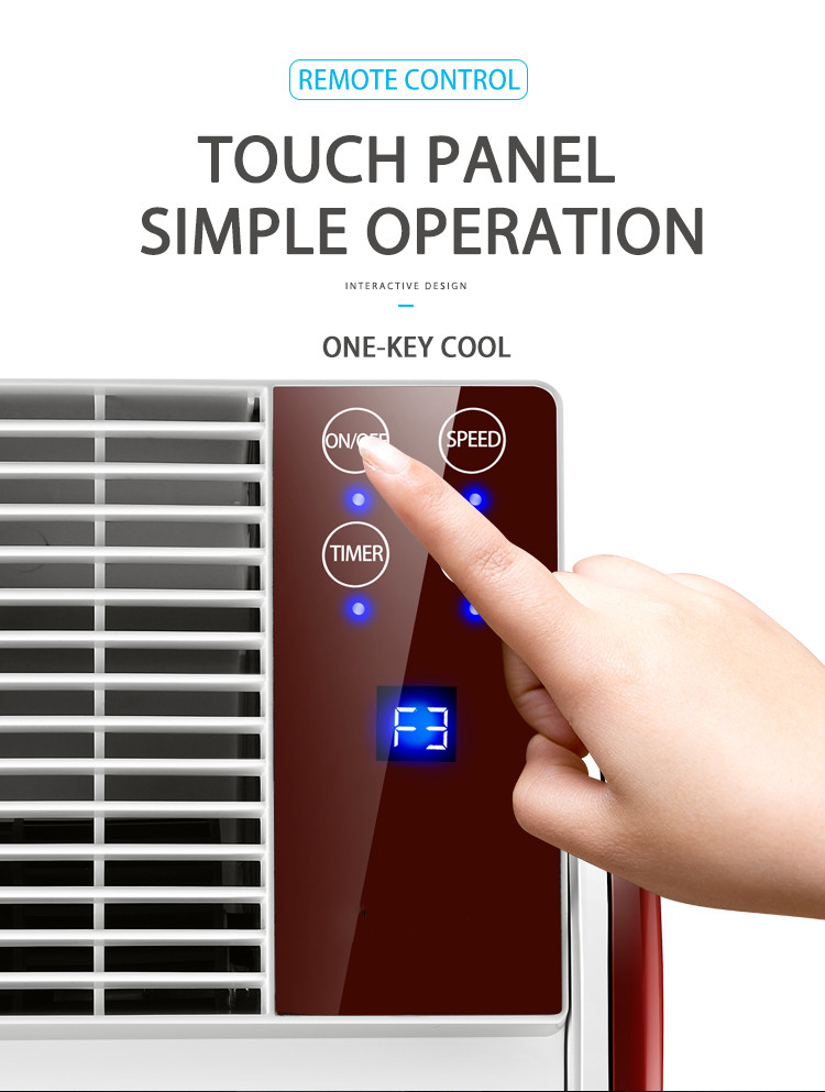 Portable Bladeless Air Circulation Fan with 1-10 Hours Timing and Digital Control