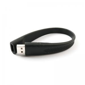 Quality 2.0 3.0 Silicone Wristband USB Flash Drive Bracelet Upload Data For Free wholesale