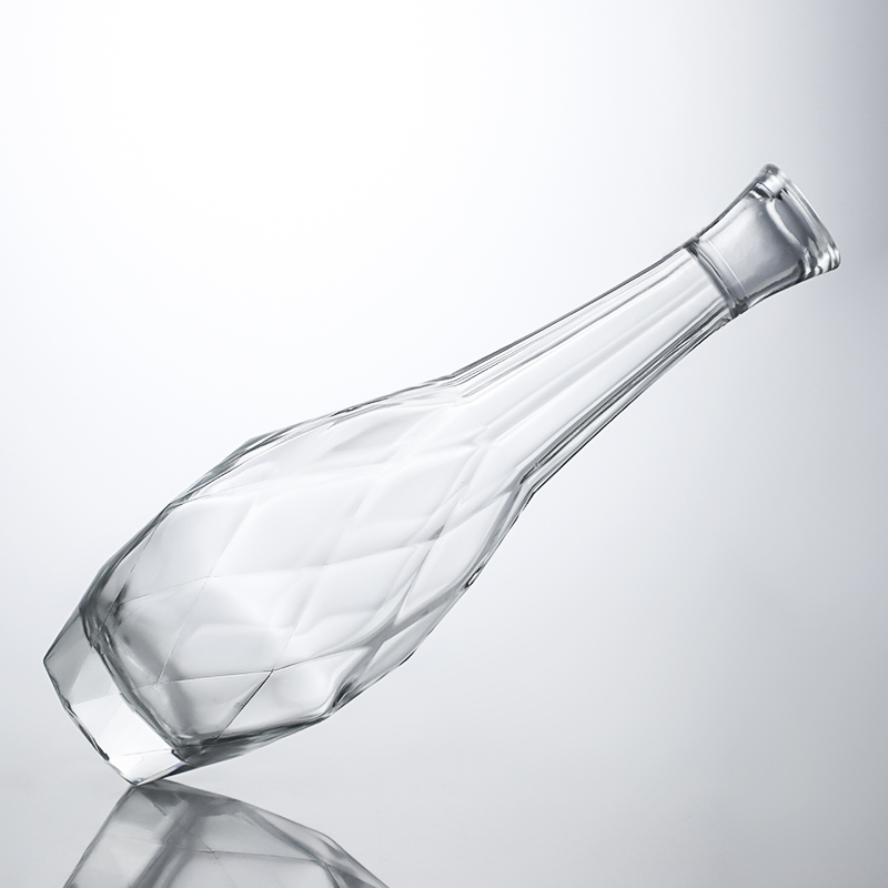Wide Cork Round Glass Bottle for Brandy Gin Rum and Vodka Packaging Solution