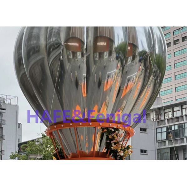 Shopping Mall Event Inflatable Mirror Balloon PVC Hot Air Stage Decoration