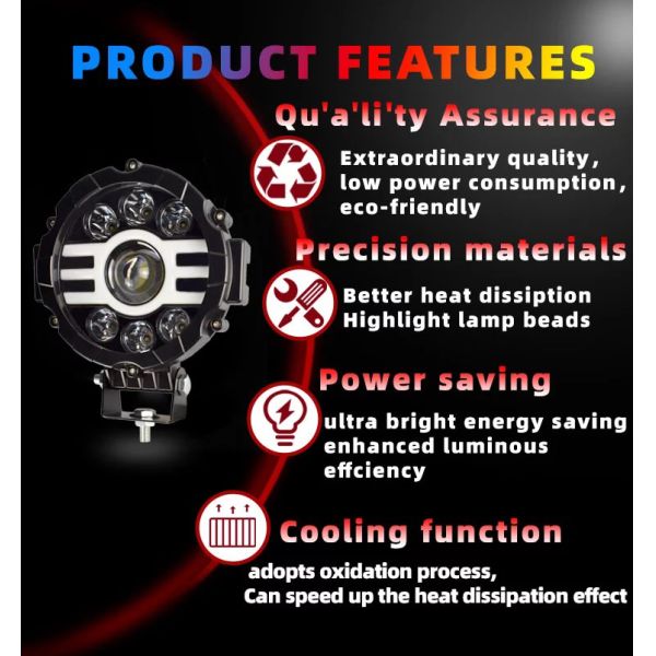 45W 7 Inch Vehicle DRL Angel Eye Projector Headlights