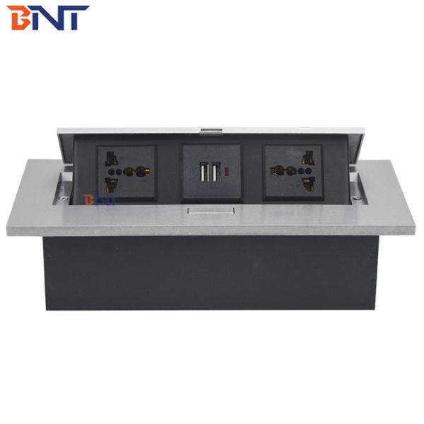 Conference Push Damped Pop Up Desktop Power Outlet