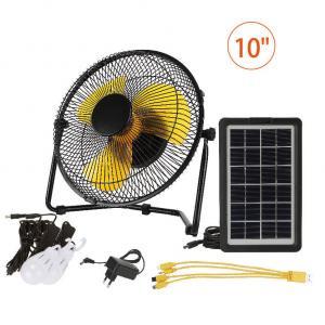 Quality Led Light Solar Electric Fan With USB Mobile Phone Charge Function wholesale