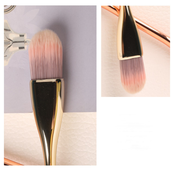 Red 3 PCS Wooden Handle Makeup Brushes High Grade Mask Makeup Brush Type