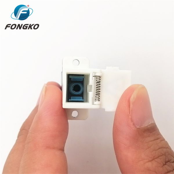 Sm Blue Fiber Optic Adapter UPC SC coupler With Ear