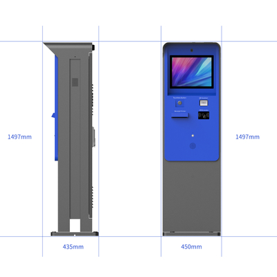 32 Inch Touch Screen Payment Kiosk With Cash Acceptor And Support Credit Card Reader 40