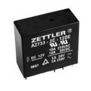 Quality AZ733-2C-12D ZETTLER Electrical Mechanical Relay DPDT 10A 12VDC 650Ohm Through Hole wholesale