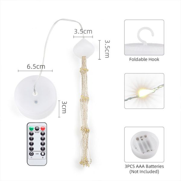8m Control Starburst Fairy String Lights RGBW RWB For Holiday Decoration
