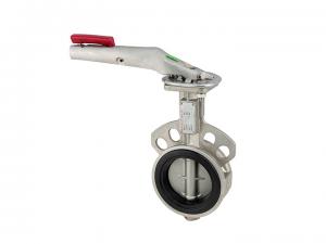 China API 609 6 Inch Hand Gear Operated Wafer Lug Type Stainless Steel DN100 Butterfly Valve on sale