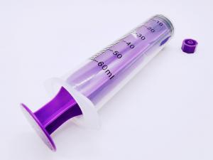 China Oral Dosing Medical Disposable Syringe 50ml 60ml With Tip Cap 20cm on sale