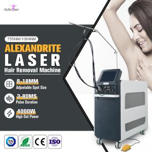 Quality Permanent Alexandrite Laser Hair Removal Machine 755nm 1064nm Wavelength wholesale