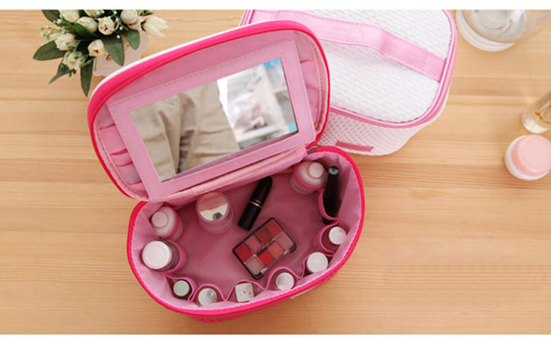 Custom Barrel Makeup Brush Bag Wholesale PU Toiletry Bag Portable For Travel