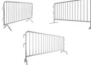 China Gauge 16 Crowd Control Barrier Metal Wire Fence Galvanized Steel Barricade on sale