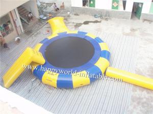 China water trampoline , inflatable water trampoline with slide and tube on sale