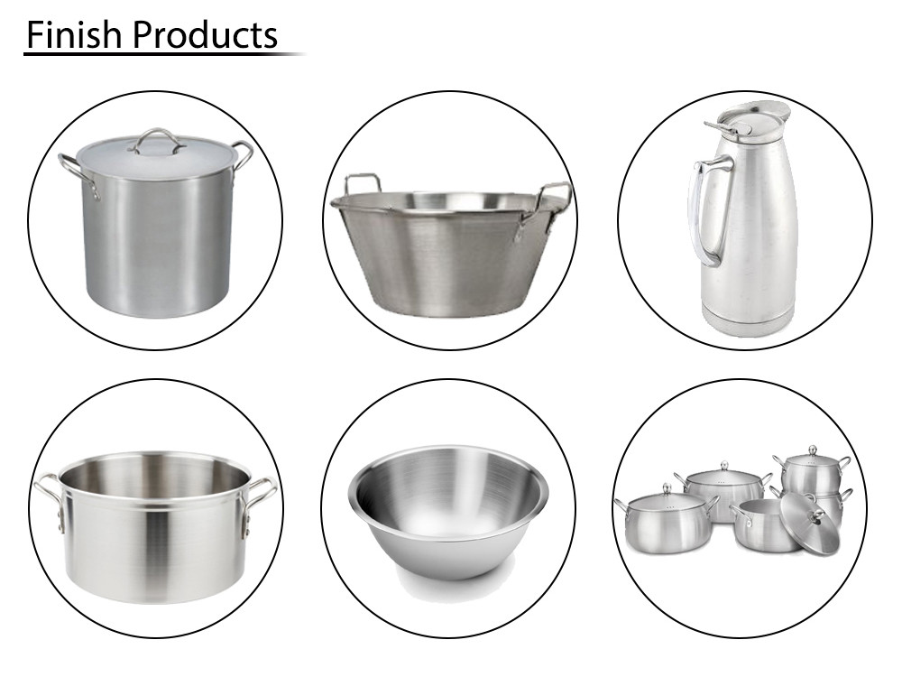 Stainless Steel Aluminum Pot Polishing Machine With Sanding Grinding