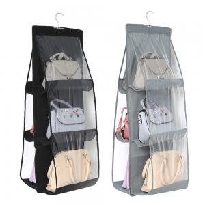 Quality 90*35*35cm 2Pcs 6 Pocket Foldable Hanging Bag Hanging Closet Organizer wholesale