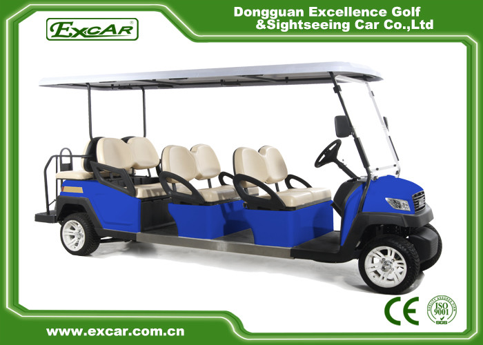 Comfortable Electric 8 Seater Golf Cart For Sightseeing 114MM Grounding Clearance