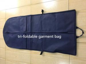 China Polyester Non Woven Suit Garment Bag , Tri Fold Garment Bag For Travel on sale