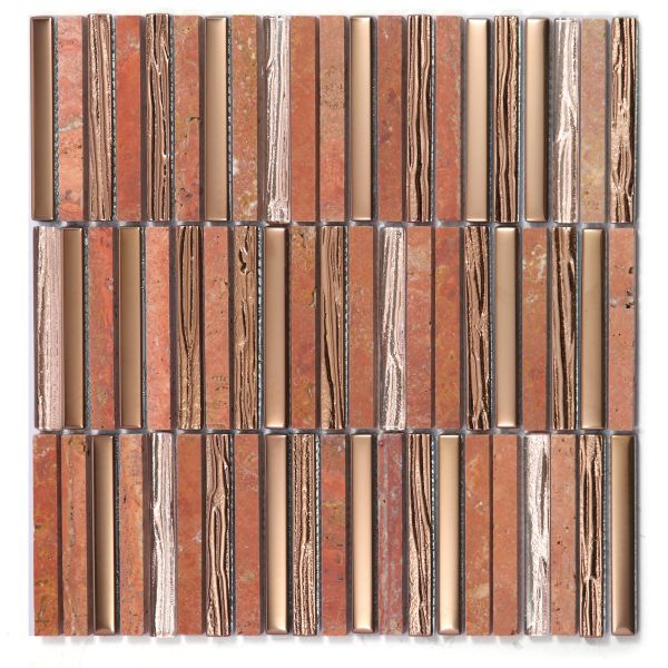Stunning 282x294mm Interior Wall Natural Stone Mosaics For Dining Room and Creative Decoration