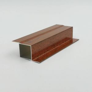 Quality 5.8M 5.85M 6M Wood Finish Aluminium Profiles For Kitchen Cabinet wholesale