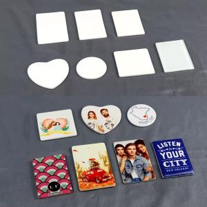Glass Sublimation Fridge Magnet Blanks Custom Refrigerator Magnets