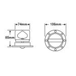Heavy duty Flying rings, for professional speaker, black