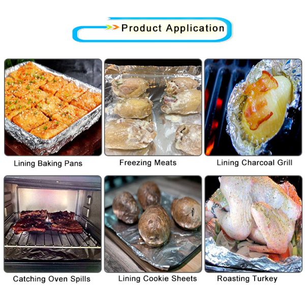 Convenient And Versatile Aluminum Foil Roll Food Grade For Catering