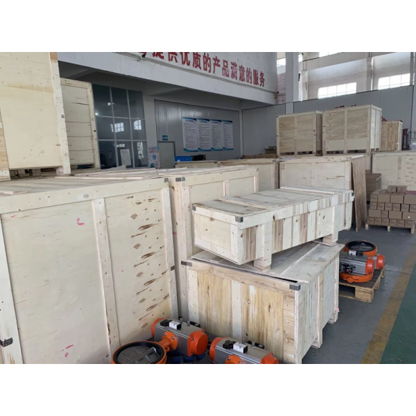 High Torque 2-8 Bar Pneumatic Rotating Actuator For Sanitary Butterfly Valve