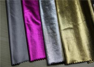 China High Peeling PU Coated Leather , Waterproof Handfeeling PU Leather Fabric on sale