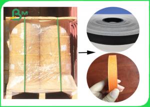 China 60gr Full Dyeing Black & Orange Straw Paper Regular 15mm Anti - Water 100% Safe on sale