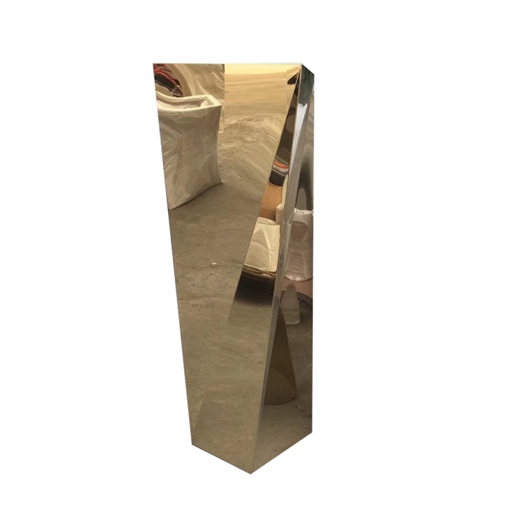 Stainless steel hotel lobby decorative planters metal flower pots