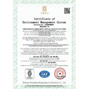 Well House (LTCELE) Lighting Co.,Ltd Certifications