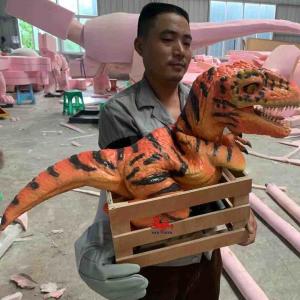 China Custom Realistic Dinosaur Hand Puppet  , Theme Park T Rex Hand Puppet on sale