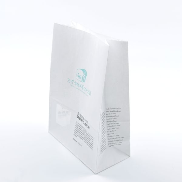 Fast Food Kraft Paper Bags Lunch Handmade Take Away