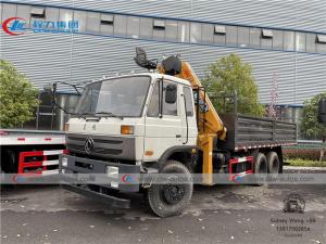 China Dongfeng 6x4 Cargo Truck Mounted Folding Boom Crane 12tons on sale