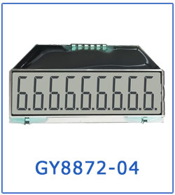 HTN Custom E-bike LCD Display Monochrome 46 Pin Transflective 7 Segment LCD Screen with 6 O'clock Viewing Angle